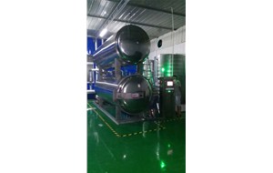 江蘇南通全自動(dòng)雙層水浴1200*3600使用現場(chǎng)。用于鵪鶉蛋高溫殺菌。